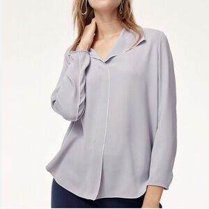 Aritzia Babaton Rena Blouse Longsleeve